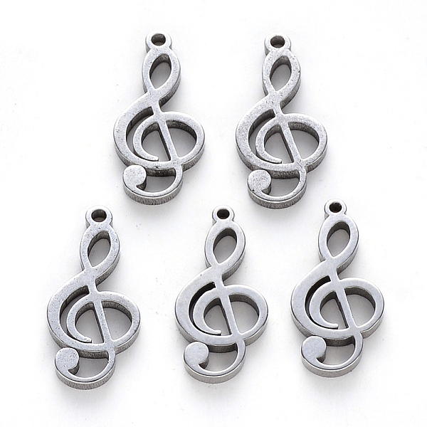 PandaHall 304 Stainless Steel Pendants, Laser Cut, Musical Note, Stainless Steel Color, 17x8x1mm, Hole: 1mm 304 Stainless Steel Musical Note
PandaHall 304 Stainless Steel Pendants, Laser Cut, Musical Note, Stainless Steel Color, 17x8x1mm, Hole: 1mm 304 Stainless Steel Musical Note