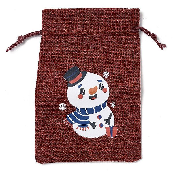 PandaHall Christmas Theme Jute Cloth Storage Bags, Rectangle Drawstring Bags, FireBrick, Snowman, 14x10x0.4cm Jute Snowman Red
PandaHall Christmas Theme Jute Cloth Storage Bags, Rectangle Drawstring Bags, FireBrick, Snowman, 14x10x0.4cm Jute Snowman Red