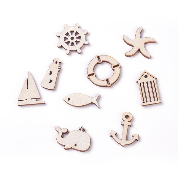 PandaHall Sailing Theme Wooden Cabochons/Pendants, Laser Cut Wood Shapes, Mixed Shapes, BurlyWood, 10~24.5x9.5~26x2.5mm Wood Mixed Shapes..., Orange
PandaHall Sailing Theme Wooden Cabochons/Pendants, Laser Cut Wood Shapes, Mixed Shapes, BurlyWood, 10~24.5x9.5~26x2.5mm Wood Mixed Shapes..., Orange