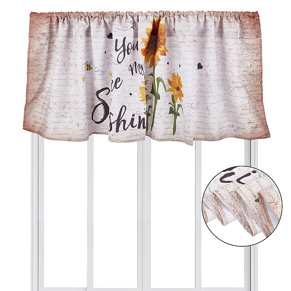 PandaHall CREATCABIN Sunflower Window Valances Curtains Polyester Floral Flower Blackout Window Treatment Rod Pocket for Home Kitchen Cafe..., Orange
PandaHall CREATCABIN Sunflower Window Valances Curtains Polyester Floral Flower Blackout Window Treatment Rod Pocket for Home Kitchen Cafe..., Orange