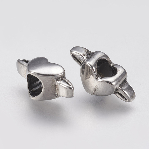 PandaHall Ion Plating(IP) 304 Stainless Steel European Beads, Large Hole Beads, Heart, Antique Silver, 6x18x8mm, Hole: 5mm 304 Stainless...
PandaHall Ion Plating(IP) 304 Stainless Steel European Beads, Large Hole Beads, Heart, Antique Silver, 6x18x8mm, Hole: 5mm 304 Stainless...