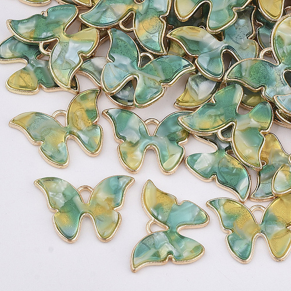 PandaHall Alloy Pendants, with Cellulose Acetate(Resin), Butterfly, Light Gold, Green, 15.5x22x3mm, Hole: 1.8mm Cellulose Acetate Butterfly...
PandaHall Alloy Pendants, with Cellulose Acetate(Resin), Butterfly, Light Gold, Green, 15.5x22x3mm, Hole: 1.8mm Cellulose Acetate Butterfly...