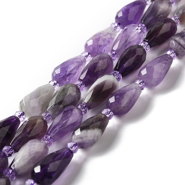 PandaHall Natural Amethyst Beads Strands, Faceted, Teardrop, 12~16.5x7.5~8.5mm, Hole: 0.8mm, about 20~21pcs/strand, 14.96~15.63''(38~39.7cm)...
PandaHall Natural Amethyst Beads Strands, Faceted, Teardrop, 12~16.5x7.5~8.5mm, Hole: 0.8mm, about 20~21pcs/strand, 14.96~15.63''(38~39.7cm)...
