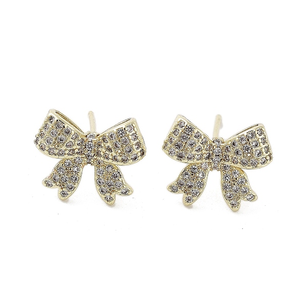 PandaHall Rack Plating Brass Micro Pave Cubic Zirconia Stud Earring, Cadmium Free & Lead Free, Long-Lasting Plated, Bowknot, Real 18K Gold...
PandaHall Rack Plating Brass Micro Pave Cubic Zirconia Stud Earring, Cadmium Free & Lead Free, Long-Lasting Plated, Bowknot, Real 18K Gold...