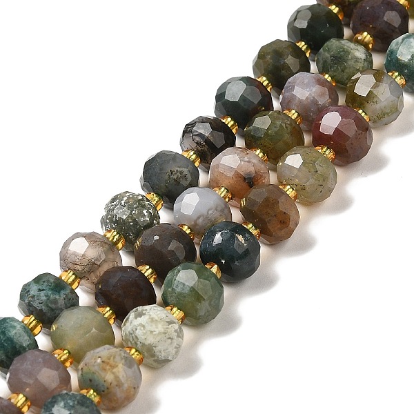 PandaHall Natural Indian Agate Beads Strands, with Seed Beads, Faceted Rondelle, 7~8x5~6mm, Hole: 1mm, about 45~46pcs/strand...
PandaHall Natural Indian Agate Beads Strands, with Seed Beads, Faceted Rondelle, 7~8x5~6mm, Hole: 1mm, about 45~46pcs/strand...