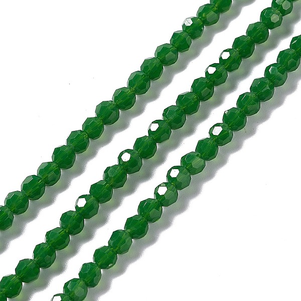 PandaHall Faceted(32 Facets) Glass Beads Strands, Round, Dark Green, 4mm, Hole: 1mm, about 99~107pcs/strand, 14.09~15.43''(35.8~39.2cm)...
PandaHall Faceted(32 Facets) Glass Beads Strands, Round, Dark Green, 4mm, Hole: 1mm, about 99~107pcs/strand, 14.09~15.43''(35.8~39.2cm)...