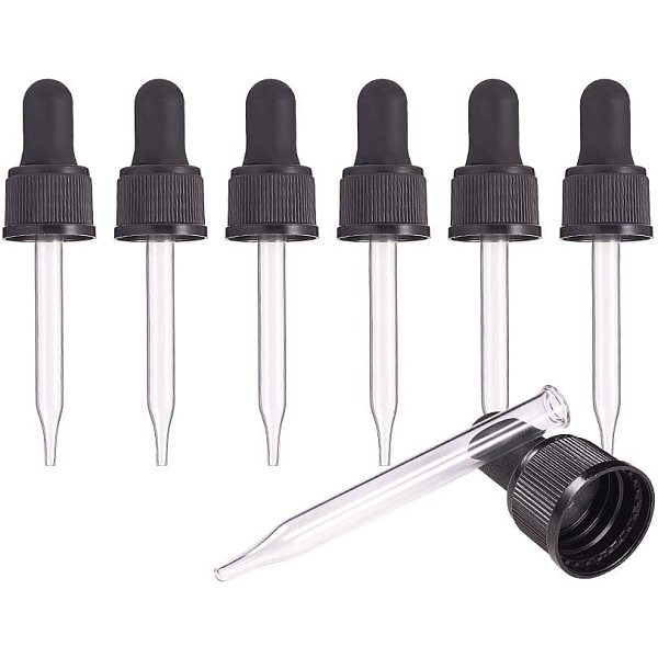 PandaHall Glass Dropper Set Transfer Graduated Pipettes, Black, 86x22mm, Capacity: 20ml(0.68fl. oz) Glass Black
PandaHall Glass Dropper Set Transfer Graduated Pipettes, Black, 86x22mm, Capacity: 20ml(0.68fl. oz) Glass Black
