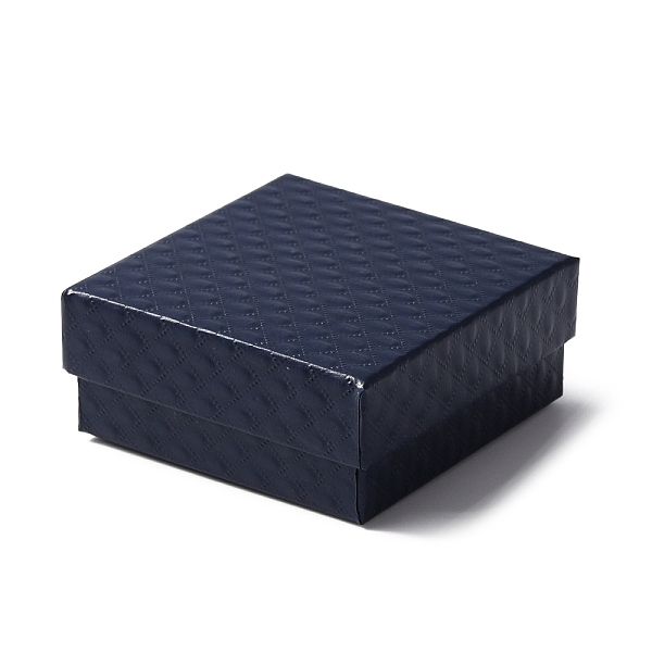 PandaHall Cardboard Jewelry Boxes, with Black Sponge inside, Sqaure with Rhombus Pattern, Prussian Blue, 7.5x7.5x3.3cm, Inner Diameter...
PandaHall Cardboard Jewelry Boxes, with Black Sponge inside, Sqaure with Rhombus Pattern, Prussian Blue, 7.5x7.5x3.3cm, Inner Diameter...