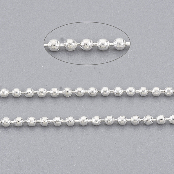 PandaHall Brass Ball Chains, Long-Lasting Plated, Soldered, with Spool, Cadmium Free & Lead Free, Silver, 1.2mm, about 301.83 Feet(92m)/roll...
PandaHall Brass Ball Chains, Long-Lasting Plated, Soldered, with Spool, Cadmium Free & Lead Free, Silver, 1.2mm, about 301.83 Feet(92m)/roll...