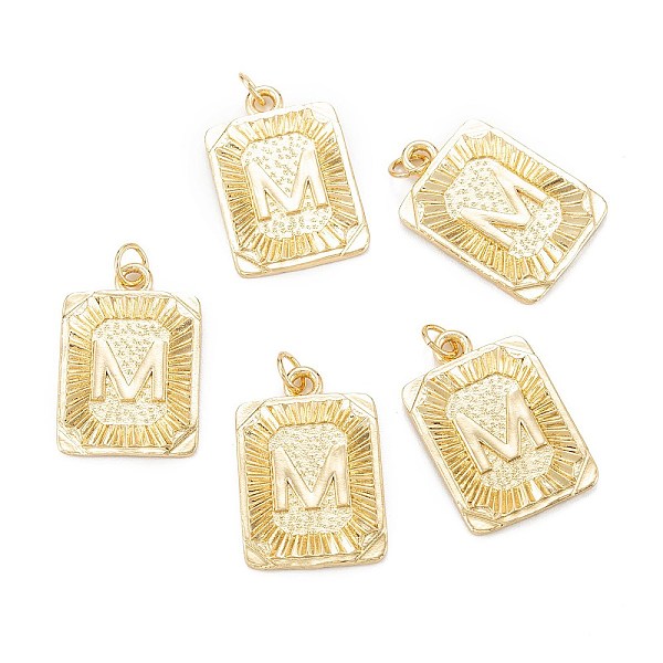 PandaHall Brass Pendants, with Jump Ring, Long-Lasting Plated, Cadmium Free & Nickel Free & Lead Free, Rectangle with Alphabet, Real 18K...
PandaHall Brass Pendants, with Jump Ring, Long-Lasting Plated, Cadmium Free & Nickel Free & Lead Free, Rectangle with Alphabet, Real 18K...