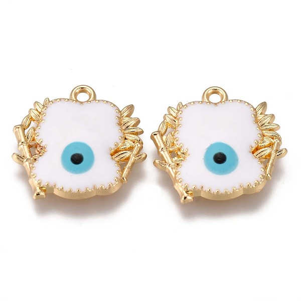 PandaHall Eco-Friendly Alloy Enamel Pendants, Cadmium Free & Nickel Free & Lead Free, Panda Shape with Evil Eye Light Gold, Creamy White...
PandaHall Eco-Friendly Alloy Enamel Pendants, Cadmium Free & Nickel Free & Lead Free, Panda Shape with Evil Eye Light Gold, Creamy White...