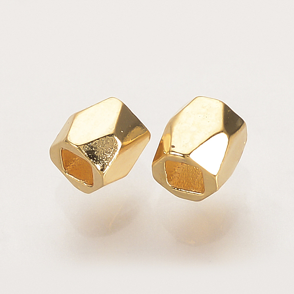 PandaHall Brass Spacer Beads, Nickel Free, Real 18K Gold Plated, Faceted Barrel, 3x3.5x3.5mm, Hole: 1.5mm Brass Barrel
PandaHall Brass Spacer Beads, Nickel Free, Real 18K Gold Plated, Faceted Barrel, 3x3.5x3.5mm, Hole: 1.5mm Brass Barrel