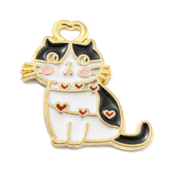 PandaHall Valentine's Day Zinc Alloy Enamel Pendant, Golden, Cat Charm, Black, 20.5x19x1.5mm, Hole: 1.5x2mm Alloy+Enamel Cat Shape Black
PandaHall Valentine's Day Zinc Alloy Enamel Pendant, Golden, Cat Charm, Black, 20.5x19x1.5mm, Hole: 1.5x2mm Alloy+Enamel Cat Shape Black