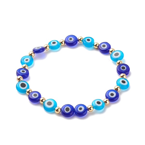 PandaHall Lampwork Evil Eye & Brass Stretch Bracelet for Women, Colorful, Inner Diameter: 2-1/8 inch(5.5cm) Lampwork Evil Eye
PandaHall Lampwork Evil Eye & Brass Stretch Bracelet for Women, Colorful, Inner Diameter: 2-1/8 inch(5.5cm) Lampwork Evil Eye