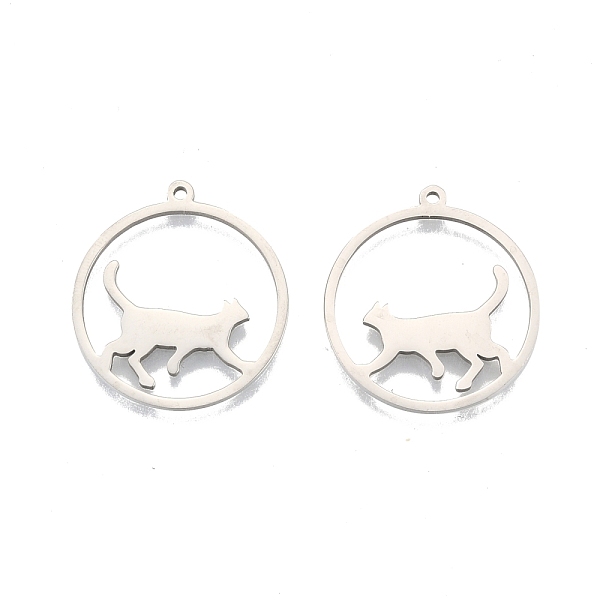 PandaHall 201 Stainless Steel Pendants, Ring with Cat, Stainless Steel Color, 27x25x1.5mm, Hole: 1.4mm 201 Stainless Steel Ring
PandaHall 201 Stainless Steel Pendants, Ring with Cat, Stainless Steel Color, 27x25x1.5mm, Hole: 1.4mm 201 Stainless Steel Ring