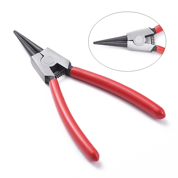 PandaHall Carbon Steel Jewelry Pliers, Round Nose Pliers(It can be used to dismantling chains) 15.5cm long Carbon Steel
PandaHall Carbon Steel Jewelry Pliers, Round Nose Pliers(It can be used to dismantling chains) 15.5cm long Carbon Steel