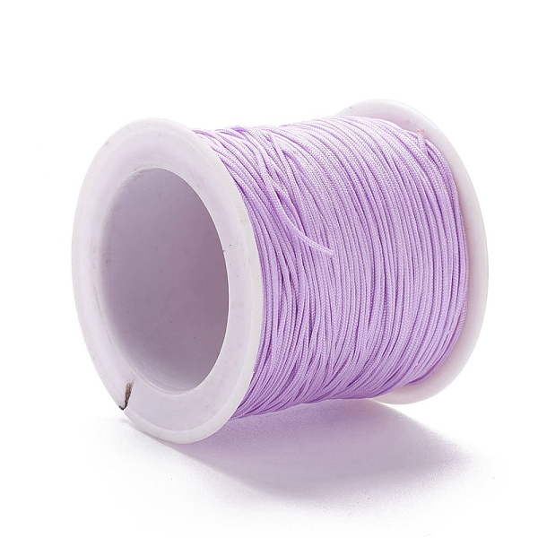 PandaHall Braided Nylon Thread, DIY Material for Jewelry Making, Lilac, 0.8mm, 100yards/roll Nylon Purple
PandaHall Braided Nylon Thread, DIY Material for Jewelry Making, Lilac, 0.8mm, 100yards/roll Nylon Purple