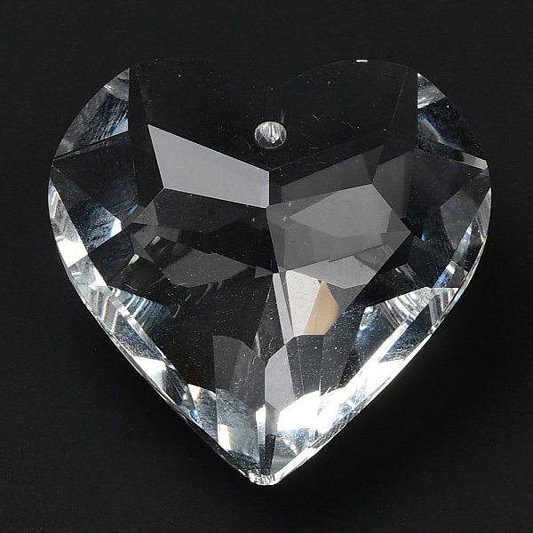 PandaHall Transparent Glass Pendant, Faceted, Heart Charms, Clear, 30x29x16mm, Hole: 2mm Glass Heart Clear
PandaHall Transparent Glass Pendant, Faceted, Heart Charms, Clear, 30x29x16mm, Hole: 2mm Glass Heart Clear