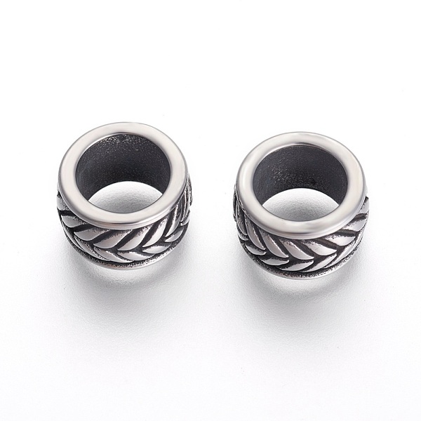 PandaHall 304 Stainless Steel Beads, Rondelle, Antique Silver, 12.5x7.5mm, Hole: 8.5mm 304 Stainless Steel Rondelle
PandaHall 304 Stainless Steel Beads, Rondelle, Antique Silver, 12.5x7.5mm, Hole: 8.5mm 304 Stainless Steel Rondelle