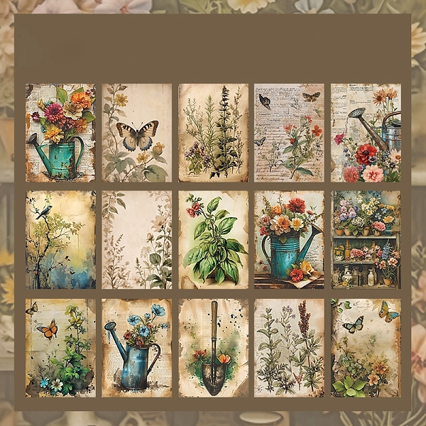 PandaHall 30Pcs 15 Styles Vintage Floral Scrapbook Paper Pads, Flower Plant Paper Sheets for DIY Album Scrapbook, Greeting Card, Background..., Green
PandaHall 30Pcs 15 Styles Vintage Floral Scrapbook Paper Pads, Flower Plant Paper Sheets for DIY Album Scrapbook, Greeting Card, Background..., Green