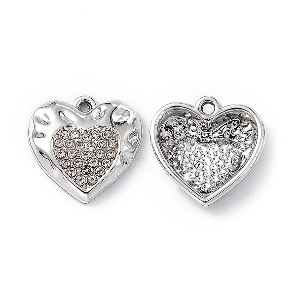 PandaHall Alloy Rhinestone Pendants, Heart Charm, Platinum, Crystal, 15x15x3.5mm, Hole: 1.4mm Alloy+Rhinestone Heart Clear
PandaHall Alloy Rhinestone Pendants, Heart Charm, Platinum, Crystal, 15x15x3.5mm, Hole: 1.4mm Alloy+Rhinestone Heart Clear