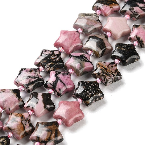 PandaHall Natural Rhodonite Beads Strands, with Seed Beads, Puffed Star, 14~15.5x15~16x6.5~7mm, Hole: 1mm, about 24~25pcs/strand...
PandaHall Natural Rhodonite Beads Strands, with Seed Beads, Puffed Star, 14~15.5x15~16x6.5~7mm, Hole: 1mm, about 24~25pcs/strand...