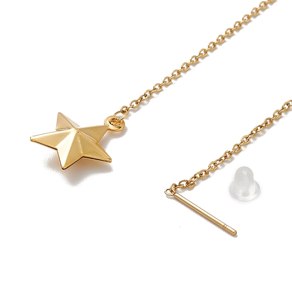 PandaHall Vacuum Plating 304 Stainless Steel Long Chain with Star Dangle Stud Earrings for Women, Golden, 108x1.2mm, Pin: 0.7mm 304...
PandaHall Vacuum Plating 304 Stainless Steel Long Chain with Star Dangle Stud Earrings for Women, Golden, 108x1.2mm, Pin: 0.7mm 304...