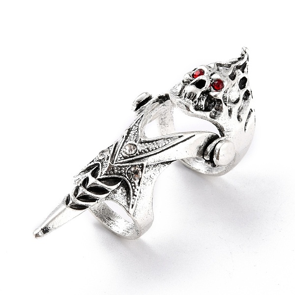 PandaHall Alloy Rhinestones Finger Rings for Men, Wide Band Rings, Skull, Antique Silver, Garnet, Inner Diameter: 17mm and 20mm..., Red
PandaHall Alloy Rhinestones Finger Rings for Men, Wide Band Rings, Skull, Antique Silver, Garnet, Inner Diameter: 17mm and 20mm..., Red