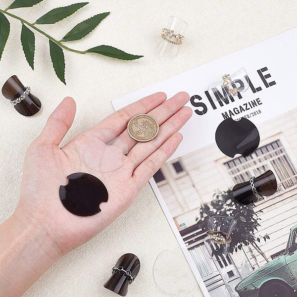 PandaHall FINGERINSPIRE 200Pcs Folding Ring Disk Plastic Disc Jewelry Display(Diameter:1.51inch,0.03inch Thickness), 2 Color-Black and Light..., Multicolor
PandaHall FINGERINSPIRE 200Pcs Folding Ring Disk Plastic Disc Jewelry Display(Diameter:1.51inch,0.03inch Thickness), 2 Color-Black and Light..., Multicolor
