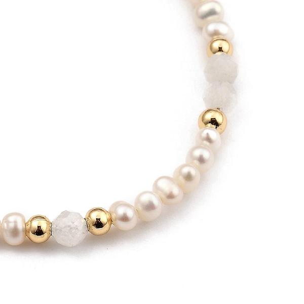 PandaHall Beaded Bracelets, with Natural Pearl Beads, Natural Rainbow Moonstone Beads, Brass Beads & Spring Ring Clasps, Golden, 19.7cm...
PandaHall Beaded Bracelets, with Natural Pearl Beads, Natural Rainbow Moonstone Beads, Brass Beads & Spring Ring Clasps, Golden, 19.7cm...