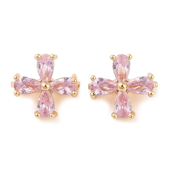 PandaHall Brass Pave Cubic Zirconia Spacer Bars, 4-Petal Flower, Golden, Pink, 11x12x2.5mm, Hole: 1.5mm Brass+Cubic Zirconia Flower Pink
PandaHall Brass Pave Cubic Zirconia Spacer Bars, 4-Petal Flower, Golden, Pink, 11x12x2.5mm, Hole: 1.5mm Brass+Cubic Zirconia Flower Pink