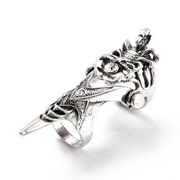 PandaHall Alloy Rhinestones Finger Rings for Men, Wide Band Rings, Spider, Antique Silver, Crystal, Inner Diameter: 17mm and 20mm..., Clear
PandaHall Alloy Rhinestones Finger Rings for Men, Wide Band Rings, Spider, Antique Silver, Crystal, Inner Diameter: 17mm and 20mm..., Clear