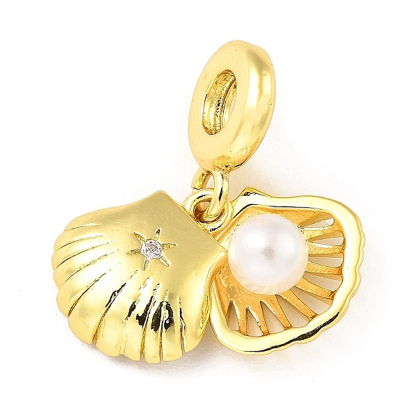 PandaHall Rack Plating Brass Micro Pave Cubic Zirconia Pendant, with Plastic Bead, Long-Lasting Plated, Lead Free & Cadmium Free, Shell..., Clear
PandaHall Rack Plating Brass Micro Pave Cubic Zirconia Pendant, with Plastic Bead, Long-Lasting Plated, Lead Free & Cadmium Free, Shell..., Clear