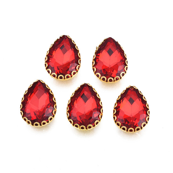 PandaHall Sew on Rhinestone, Transparent Glass Rhinestones, with Iron Prong Settings, Faceted, Teardrop, Red, 14.5x10.5x5.5mm, Hole: 1mm...
PandaHall Sew on Rhinestone, Transparent Glass Rhinestones, with Iron Prong Settings, Faceted, Teardrop, Red, 14.5x10.5x5.5mm, Hole: 1mm...