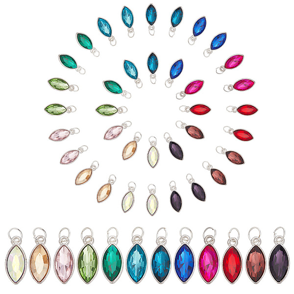 PandaHall 2 Sets Alloy Glass Pendants, with Iron Jump Ring, Platinum, Horse Eye, Mixed Color, 20x9x5mm, Hole: 4.6mm, 24pcs/set, 48pcs/box..., Multicolor
PandaHall 2 Sets Alloy Glass Pendants, with Iron Jump Ring, Platinum, Horse Eye, Mixed Color, 20x9x5mm, Hole: 4.6mm, 24pcs/set, 48pcs/box..., Multicolor