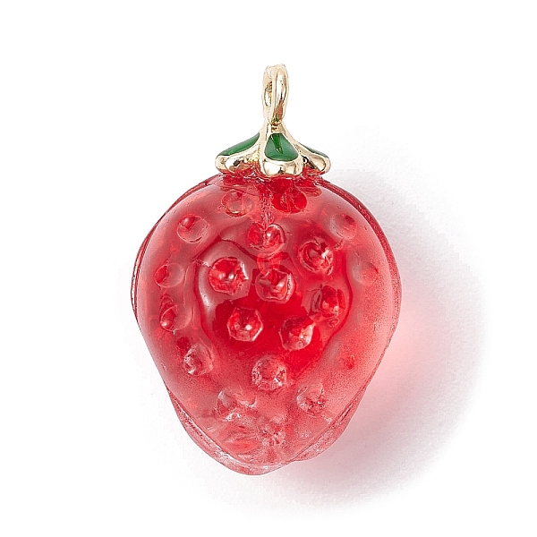 PandaHall Handmade Lampwork Pendants, with Brass Enamel Finding, Strawberry Charm, Red, 18x11.6x10.5mm, Hole: 1.2mm Lampwork Strawberry Red
PandaHall Handmade Lampwork Pendants, with Brass Enamel Finding, Strawberry Charm, Red, 18x11.6x10.5mm, Hole: 1.2mm Lampwork Strawberry Red