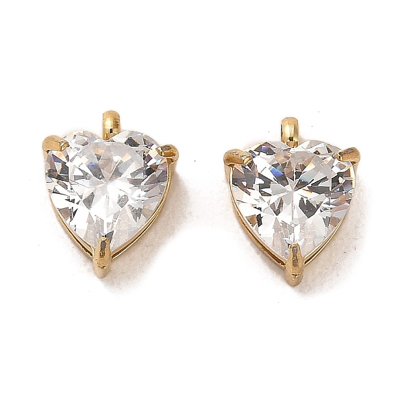 PandaHall 304 Stainless Steel Charms, with Glass, Heart Charms, Real 14K Gold Plated, 11x9x5.5mm, Hole: 1.8mm Stainless Steel+Glass Heart..., Clear
PandaHall 304 Stainless Steel Charms, with Glass, Heart Charms, Real 14K Gold Plated, 11x9x5.5mm, Hole: 1.8mm Stainless Steel+Glass Heart..., Clear
