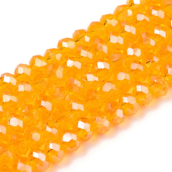 PandaHall Electroplate Glass Beads Strands, Pearl Luster Plated, Faceted, Rondelle, Orange, 3x2mm, Hole: 0.8mm, about 145~150pcs/strand...
PandaHall Electroplate Glass Beads Strands, Pearl Luster Plated, Faceted, Rondelle, Orange, 3x2mm, Hole: 0.8mm, about 145~150pcs/strand...