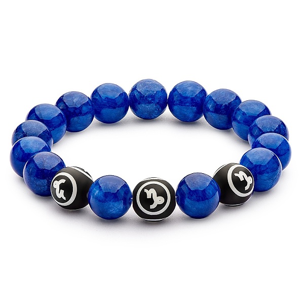 PandaHall Blue Natural Mashan Jade Round Beaded Stretch Bracelet, Constellation Gemstone Jewelry for Women, Capricorn, Inner Diameter: 2...
PandaHall Blue Natural Mashan Jade Round Beaded Stretch Bracelet, Constellation Gemstone Jewelry for Women, Capricorn, Inner Diameter: 2...