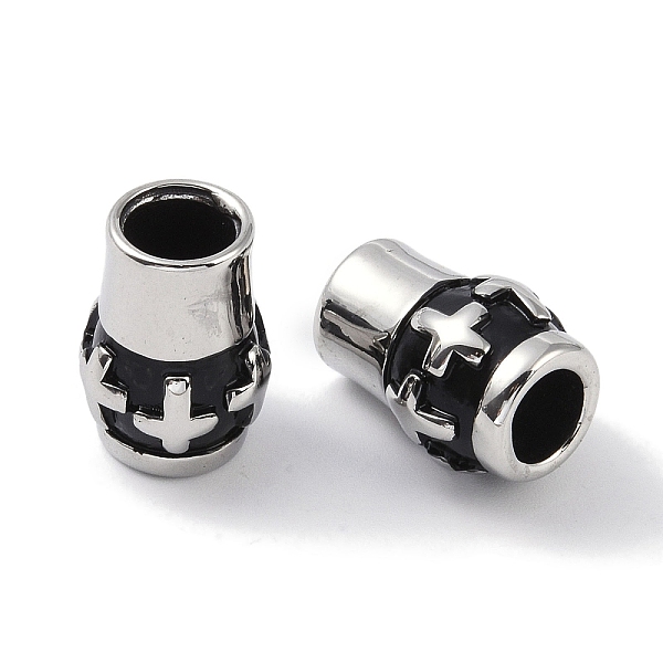 PandaHall 316 Surgical Stainless Steel European Beads, Large Hole Beads, Column with Cross, Antique Silver, 15x10.5mm, Hole: 5.5mm 316...
PandaHall 316 Surgical Stainless Steel European Beads, Large Hole Beads, Column with Cross, Antique Silver, 15x10.5mm, Hole: 5.5mm 316...