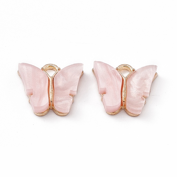 PandaHall Acrylic Charms, with Light Gold Tone Alloy Finding, Butterfly Charm, Pink, 13x14x3mm, Hole: 2mm Alloy+Acrylic Butterfly Pink
PandaHall Acrylic Charms, with Light Gold Tone Alloy Finding, Butterfly Charm, Pink, 13x14x3mm, Hole: 2mm Alloy+Acrylic Butterfly Pink