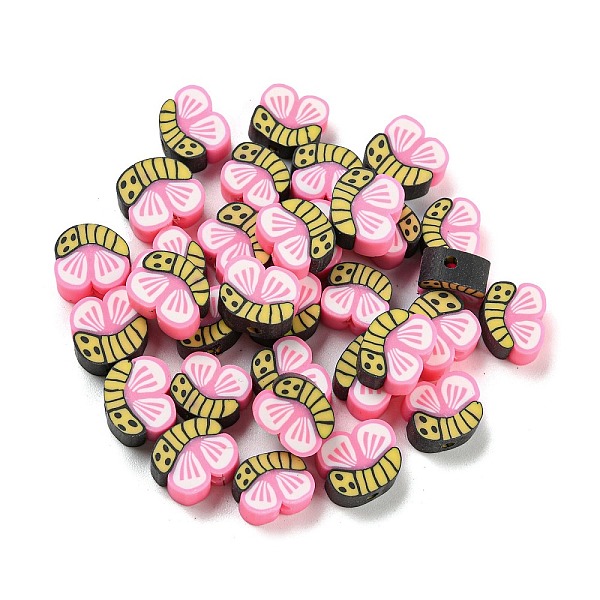 PandaHall Handmade Polymer Clay Beads, Butterfly, Pink, 8x9.5x4.5mm, Hole: 1.8mm Polymer Clay Butterfly Pink
PandaHall Handmade Polymer Clay Beads, Butterfly, Pink, 8x9.5x4.5mm, Hole: 1.8mm Polymer Clay Butterfly Pink
