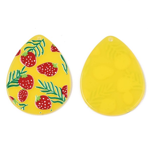 PandaHall Translucent Cellulose Acetate(Resin) Pendants, 3D Printed, Teardrop with Strawberry, Yellow, 45.5x34.5x2.5mm, Hole: 1.8mm...
PandaHall Translucent Cellulose Acetate(Resin) Pendants, 3D Printed, Teardrop with Strawberry, Yellow, 45.5x34.5x2.5mm, Hole: 1.8mm...