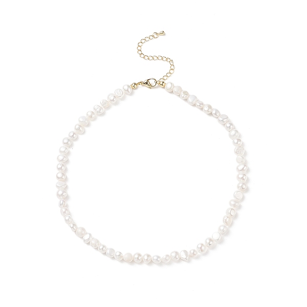 PandaHall Natural Pearl Beaded Necklace with Brass Clasp for Women, White, 14.76 inch(37.5cm) Pearl White
PandaHall Natural Pearl Beaded Necklace with Brass Clasp for Women, White, 14.76 inch(37.5cm) Pearl White