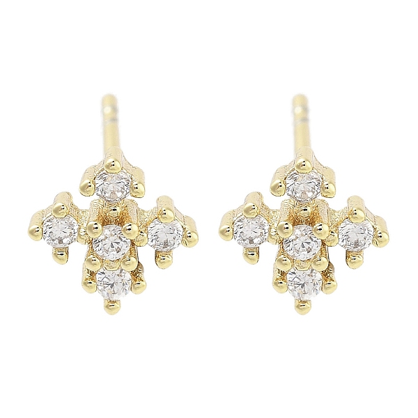 PandaHall Brass Micro Pave Clear Cubic Zirconia Studs Earring, Flower, Real 18K Gold Plated, 7x7mm Cubic Zirconia Flower Clear
PandaHall Brass Micro Pave Clear Cubic Zirconia Studs Earring, Flower, Real 18K Gold Plated, 7x7mm Cubic Zirconia Flower Clear