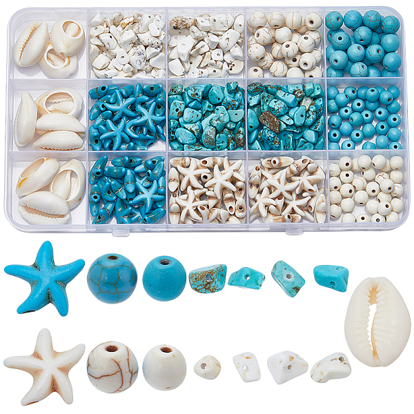 PandaHall SUNNYCLUE DIY Beads Jewelry Making Finding Kit, Including Synthetic Magnesite & Howlite & Turquoise & Natural Cowrie Shell Beads..., Multicolor
PandaHall SUNNYCLUE DIY Beads Jewelry Making Finding Kit, Including Synthetic Magnesite & Howlite & Turquoise & Natural Cowrie Shell Beads..., Multicolor