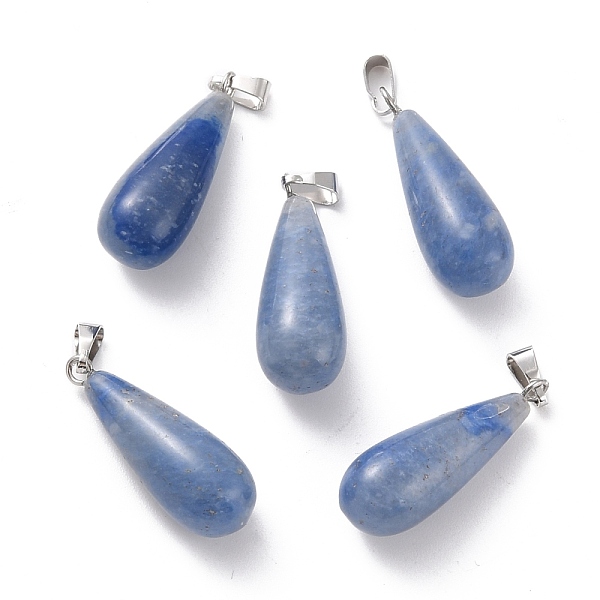 PandaHall Natural Blue Aventurine Pendants, with Platinum Brass Findings, Teardrop, 26.5~29x10mm, Hole: 2.5~3.5x4~6mm Blue Aventurine...
PandaHall Natural Blue Aventurine Pendants, with Platinum Brass Findings, Teardrop, 26.5~29x10mm, Hole: 2.5~3.5x4~6mm Blue Aventurine...
