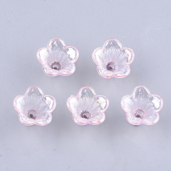 PandaHall Transparent Acrylic Bead Caps, Trumpet Flower Beads, AB Color, 5-Petal, Flower, Pink, 10x14x13.5mm, Hole: 1.6mm, about...
PandaHall Transparent Acrylic Bead Caps, Trumpet Flower Beads, AB Color, 5-Petal, Flower, Pink, 10x14x13.5mm, Hole: 1.6mm, about...
