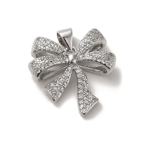 PandaHall Rack Plating Brass Micro Pave Clear Cubic Zirconia Pendants, Lead Free & Cadmium Free, Long-Lasting Plated, Bowknot, Platinum...
PandaHall Rack Plating Brass Micro Pave Clear Cubic Zirconia Pendants, Lead Free & Cadmium Free, Long-Lasting Plated, Bowknot, Platinum...