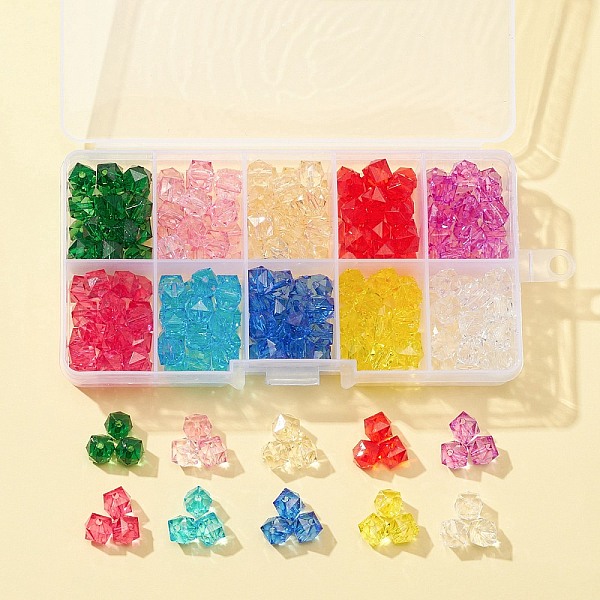 PandaHall 240Pcs 10 Colors Transparent Acrylic Beads, Faceted, Cube, Mixed Color, 8x8x7.5mm, Hole: 1.4mm, 24pcs/color Acrylic Cube..., Multicolor
PandaHall 240Pcs 10 Colors Transparent Acrylic Beads, Faceted, Cube, Mixed Color, 8x8x7.5mm, Hole: 1.4mm, 24pcs/color Acrylic Cube..., Multicolor